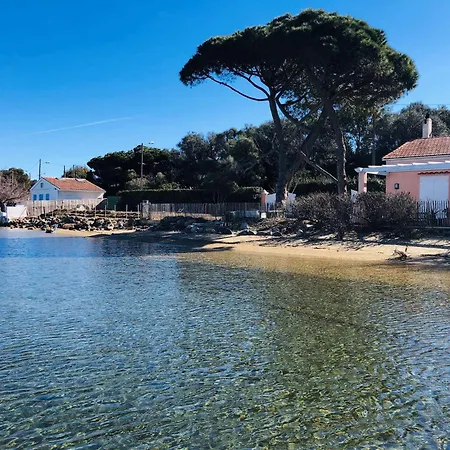 La Baie Climatise, Vue Mer, Pour 4 Personnes Avec Piscine Sur La Presqu'ile De Giens A דירה